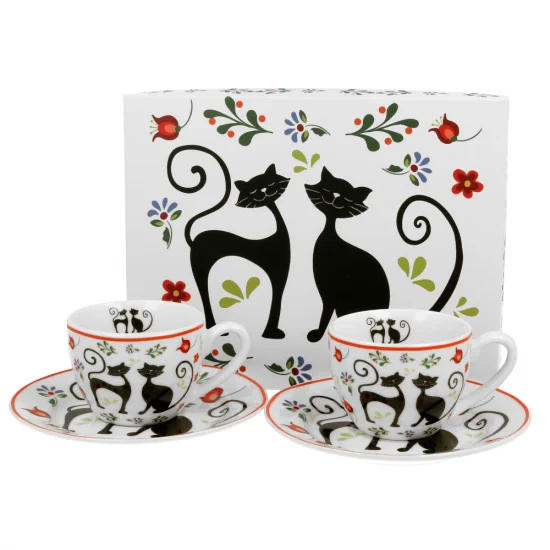 Чаши за кафе Etno Cat на супер цена от Neostyle.bg