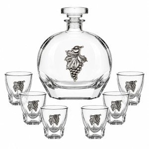 Луксозен сет за ракия "Грозд"