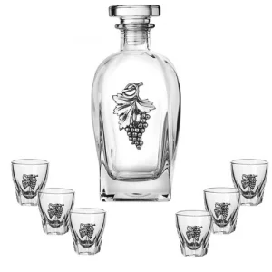 Луксозен комплект за ракия "Грозд"