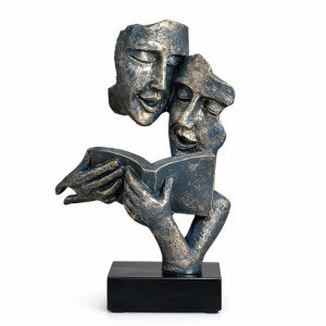 Декоративна статуетка лица с книга