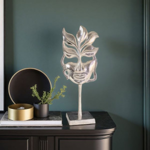 Метална статуетка абстрактна маска 50 см