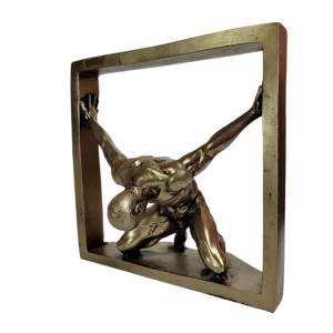 Модерна статуетка мъж в рамка