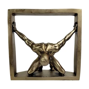 Модерна статуетка мъж в рамка