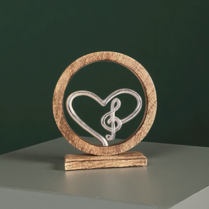 Декоративна статуетка "Музикално сърце"