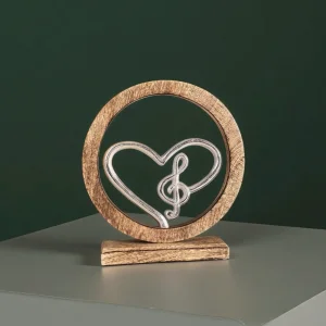 Декоративна статуетка "Музикално сърце"