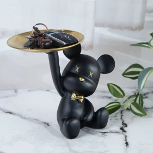 Декоративна фигура"Мече със златен поднос"