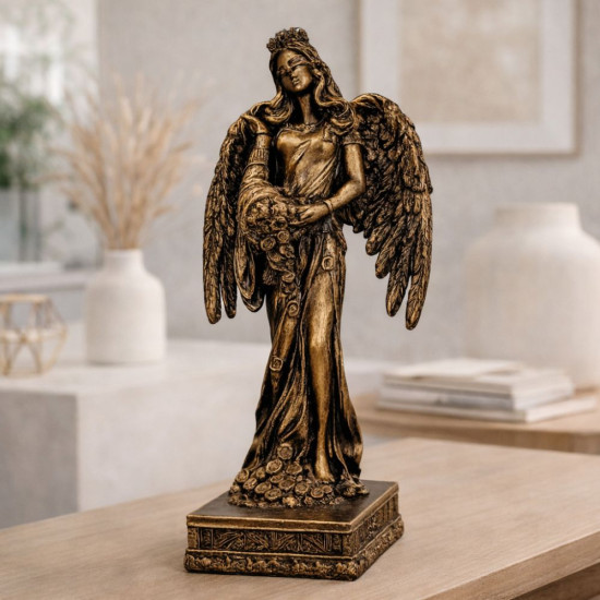 Величествена декоративна статуетка богиня Фортуна в бронз