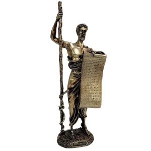 Статуетка Хипократ, бронзов ефект, 25см
