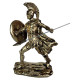 Декоративна статуетка на Ахил в златна броня с щит и копие