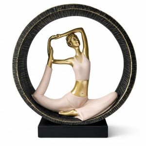 Декоративна статуетка жена в йога поза