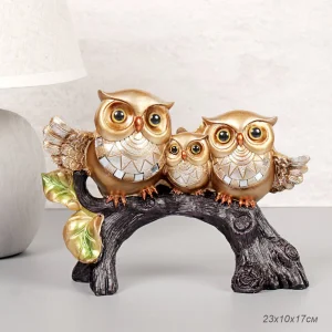 Декоративна фигурка - три сови 