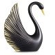 Декоративна статуетка черен лебед със златен клюн