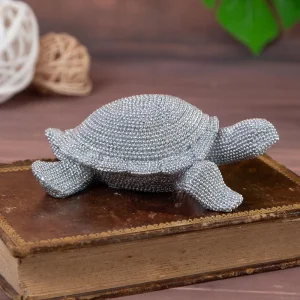 Сребърна фигурка костенурка