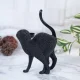 Стилна черна котка статуетка - декоративен предмет за интериор