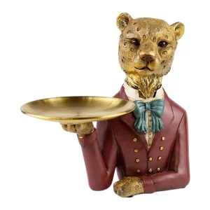 Елегантна статуетка гепард с табла 