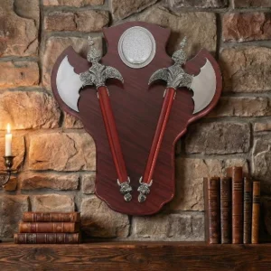 Декоративно пано за стена с две томахавки