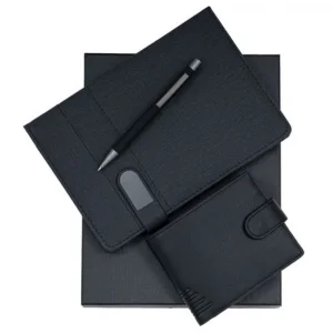 Комплект бележник A5 и портфейл с метална химикалка