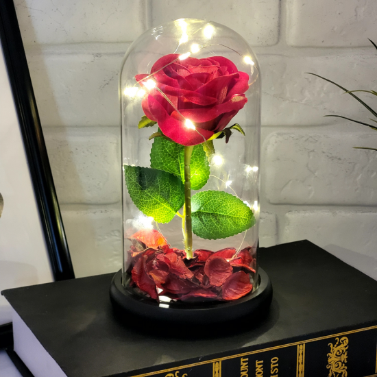 Вечнa розa в стъкленица на супер цена от Neostyle.bg