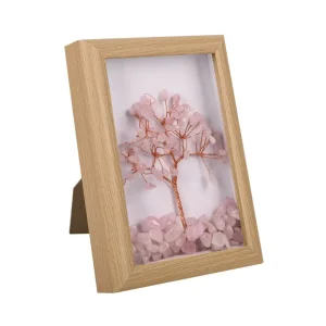 Дърво на живота в рамка с розов кварц