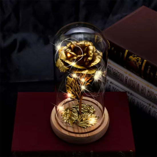 Златна роза в стъкленица на супер цена от Neostyle.bg