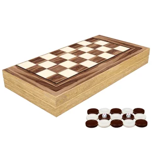 Дървен шах и табла, луксозен подаръчен комплект Classic American