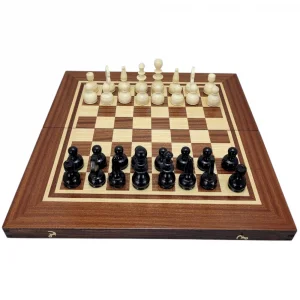 Луксозен  дървен шах и табла