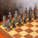 Дървен шах с метални фигури на супер цена от Neostyle.bg