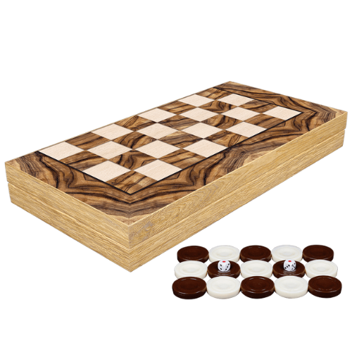 Луксозен  дървен шах и табла на супер цена от Neostyle.bg