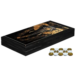 Луксозна дървена табла с арт дизайн "Слон"