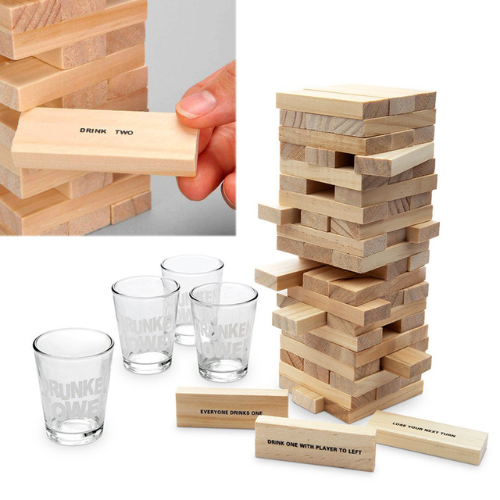 Настолна игра "Дженга" с шотове "Drunken Tower" на супер цена от Neostyle.bg