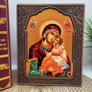 Икона света богородица с младенеца