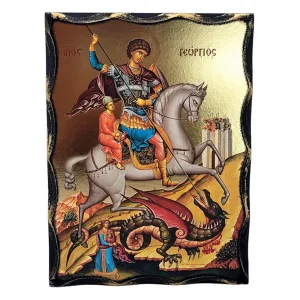 Дървена Икона Свети Георги 