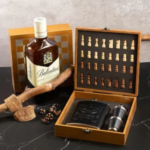 Комплект манерка с шах и чаши Jack Daniels