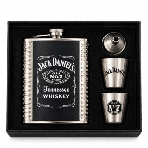 Подаръчен комплект манерка с чаши Jack Daniel's