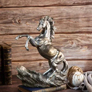 Луксозна Фигура на Кон - Поставка за Бутилка