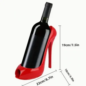 Стойка за вино "Червена обувка на висок ток"