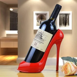 Стойка за вино "Червена обувка на висок ток"