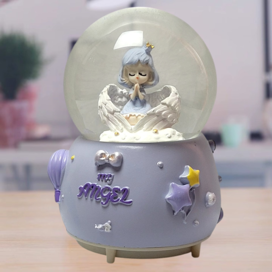 Музикално преспапие с ангелче Преспапие ангелче My Angel с нежна фигурка и орнаменти