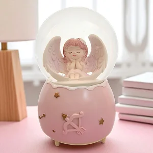 Музикално преспапие със сняг "Ангел Пазител"