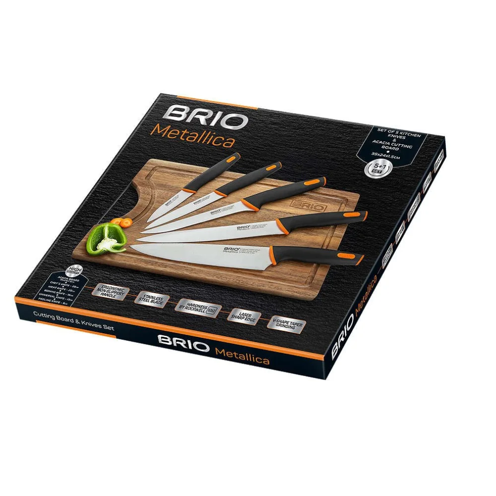 Стилен комплект ножове Brio Metallica